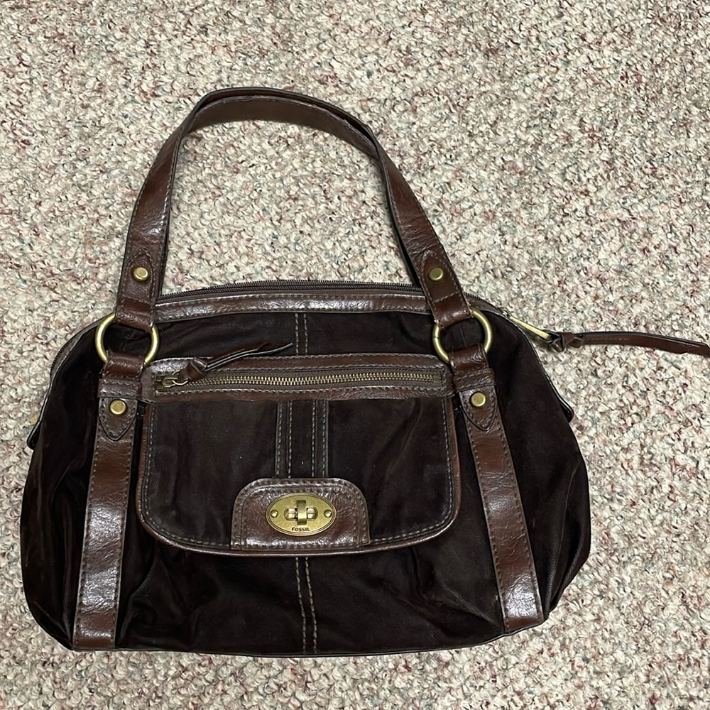 Fossil velvet purse